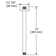 12" Ceiling Mount Shower Arm With Square Escutcheon