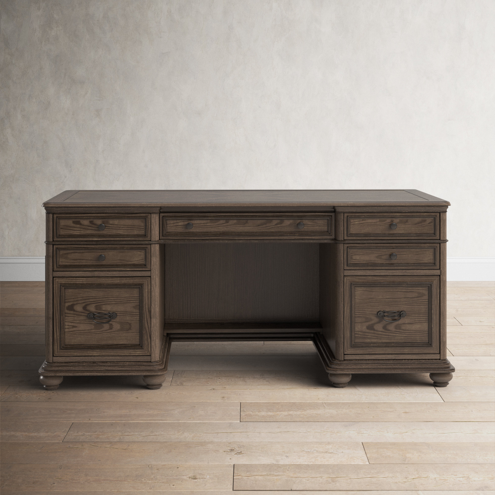 Birch Lane Mellette Solid Wood Executive Desk Reviews Wayfair