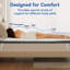 Surmatelas en mousse à mémoire de forme 3 pouces avec housse amovible et lavable-1238191893