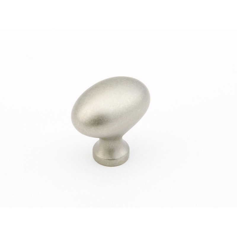 Traditional Round Knob, Distressed Nickel