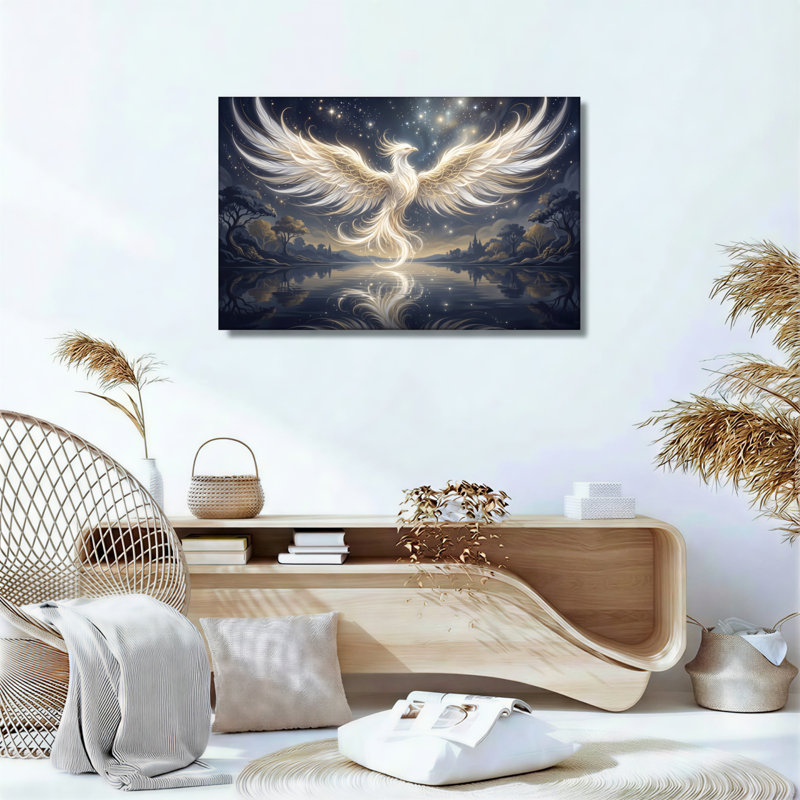 «Phoenix Night», reproduction d'art sur toile, ensemble de 1, Toile tendue, H 32 po x l 48 po
