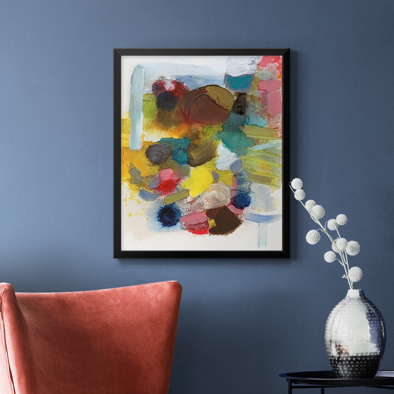 «Tout à la fois», toile encadrée de qualité supérieure - prête à être accrochée, Noir, H 24 po x l 20 po