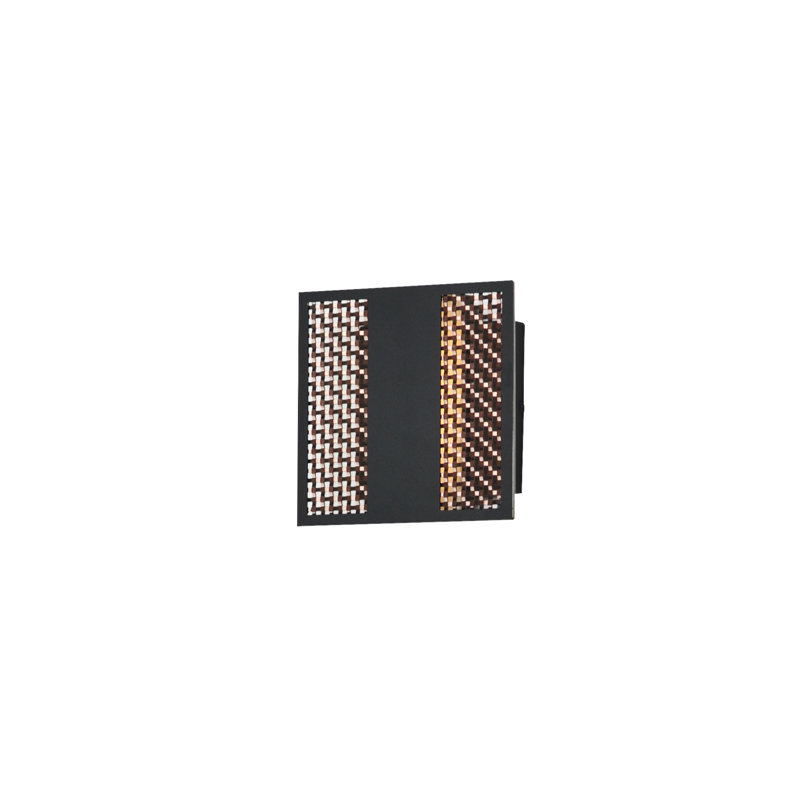 Interlace-Outdoor Wall Mount, 6.5" H x 6.5" W x 2.5" D