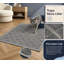 Tapis de litière gris en maille enroulée 24 x 17 avec rainures de récupération ultra-profondes pour un contrôle des projections et moins de dégâts ; sans phtalates, doux pour les pattes et nettoyable par rinçage ou aspiration.