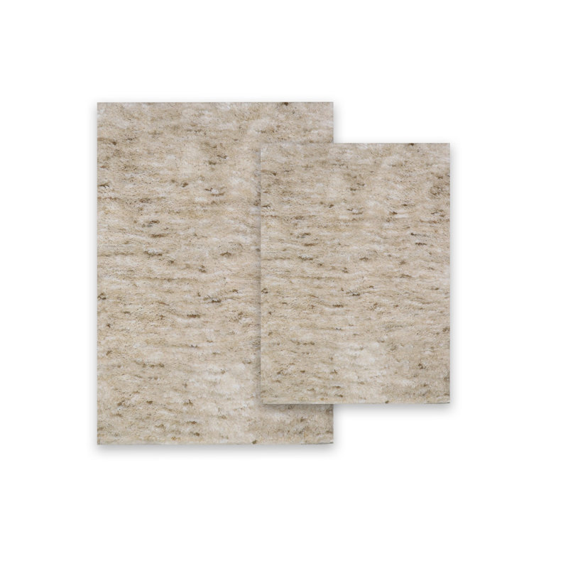 Ensemble de tapis de bain 100% microfibre de polyester Cloud, tapis de bain antidérapant et absorbant l'eau - ensemble de 2 pièces