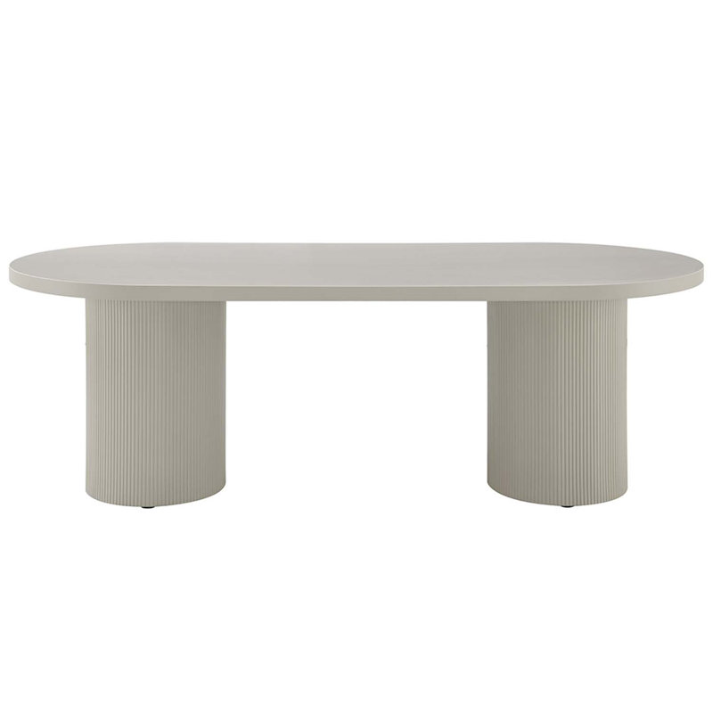Oval Dining Table, Bone White
