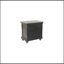 Mobilier de chambre à coucher contemporain contemporain moderne au fini chêne gris antique avec table de chevet et table de chevet avec placage en chêne