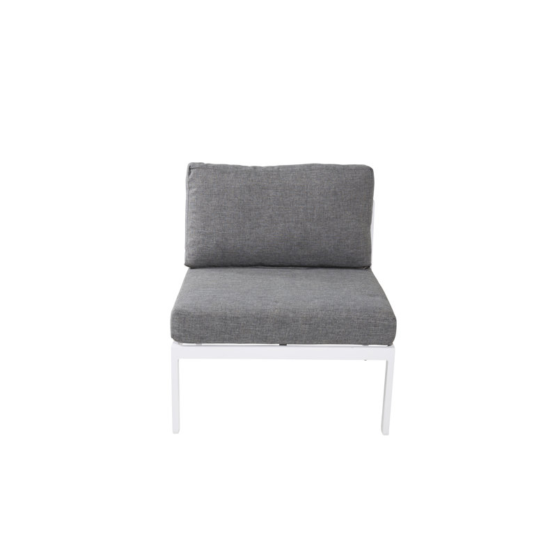 Esteban 70cm Wide Metal Patio Sectional with Cushions