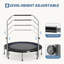 Trampoline de forme physique pliable 40 po avec guidon