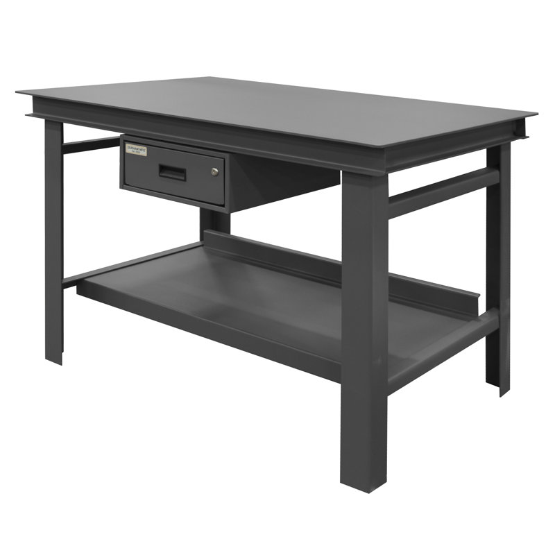 Metal Top Workbench, 34" H x 60" W x 36" D