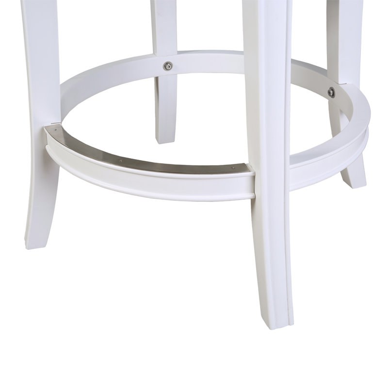 Carollynn Swivel Upholstered Counter Stool with Solid Wood Frame, Bar Stool (31" Seat Height)