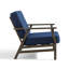 Chaises longues d'extérieur en bois de teck massif avec coussins Montelongo-79186444-79186928