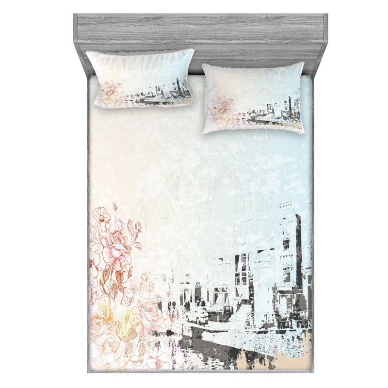 Ensemble de draps Amsterdam, Ensemble de drap pour grand lit avec drap-housse