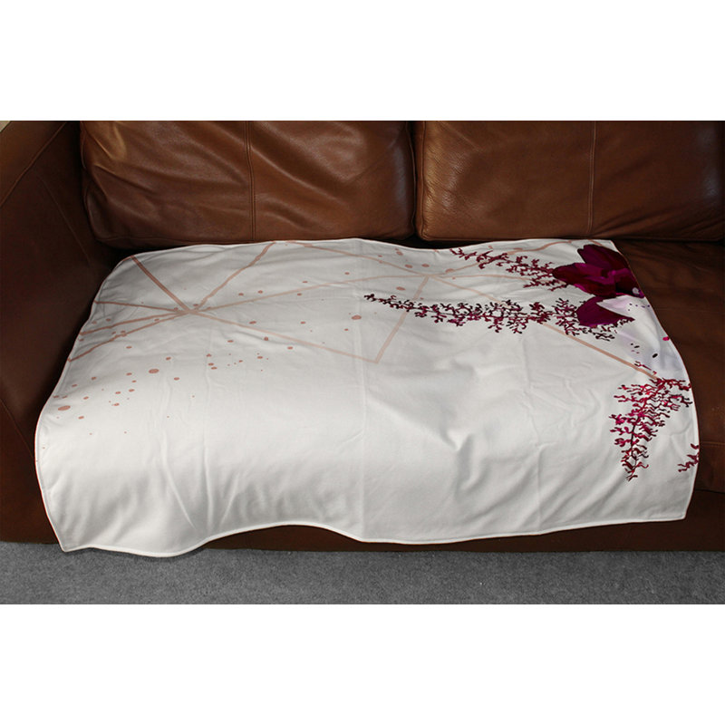 Couverture de fleurs, 50 po x 60 po