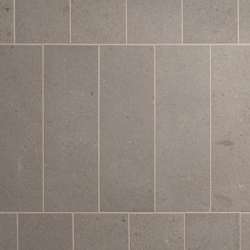 Valenti Petite  3.86 In. X 11.88 In. Terrazzo Look Matte Porcelain Floor And Wall Tile (9.41 Sq. Ft. / Case), Taupe Gray