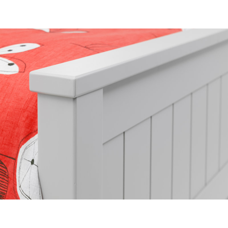 Williamson Single (3') Bed Frame with Bookcase by Mack + Milo, Dove Grey