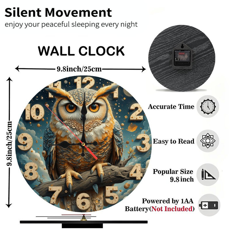 Elegant Eagle Clock