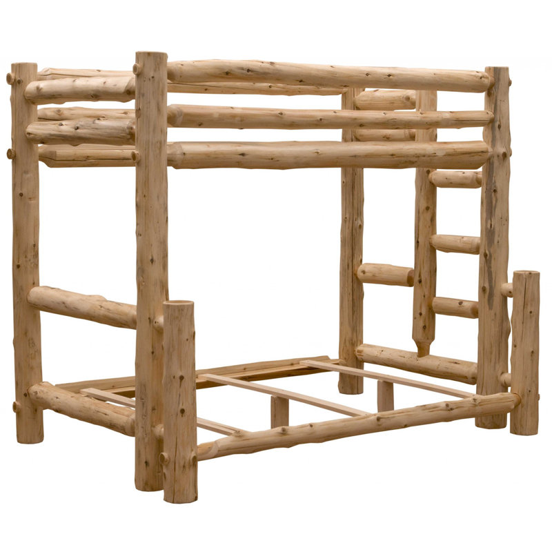 Lit plateforme en bois massif Fredricks, Double