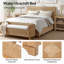 Ensemble de chambre à coucher en osier 4 pièces Corinno-930076482