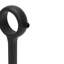 Black Carbon Steel Adjustable 2.5cm Bay Window Single Curtain Rod-2006326200