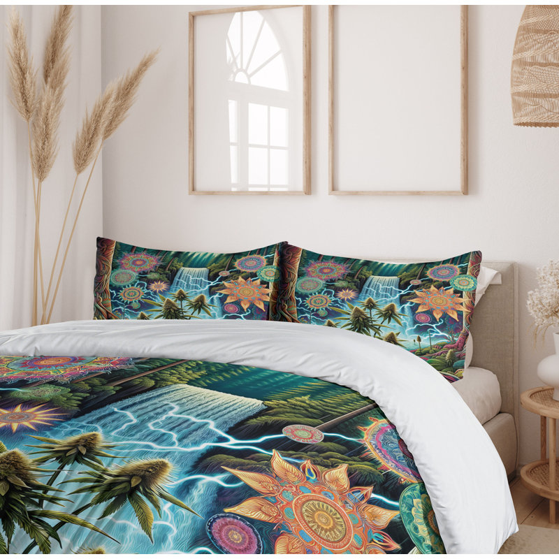 Trippy Duvet Cover, King Duvet Cover + 2 Standard Shams