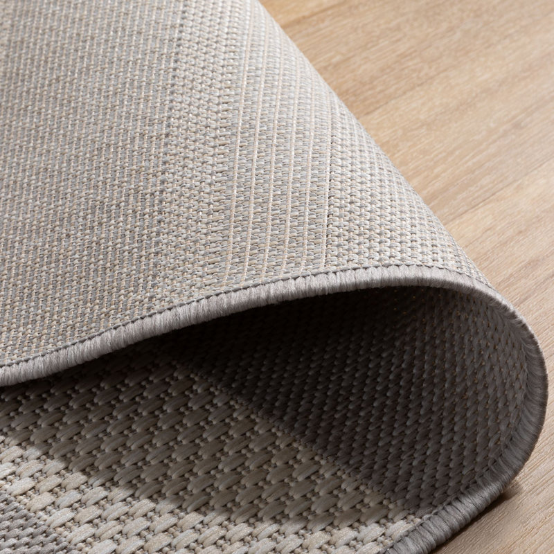 Ellionna Indoor / Outdoor Area Rug, Grey/Brown/Blue, Rectangle 200cm x 250cm
