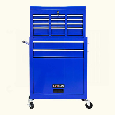 High Capacity Rolling Tool Chest With Wheels And Drawers, 8-Drawer Tool Storage Cabinet