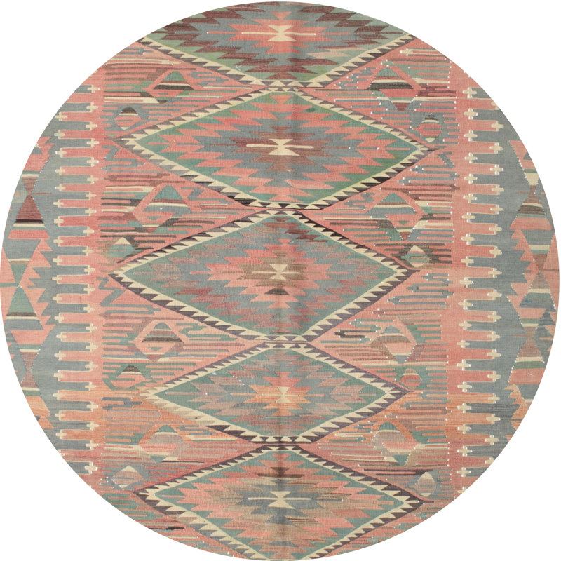 Southwestern Indoor Rug, Round 4'