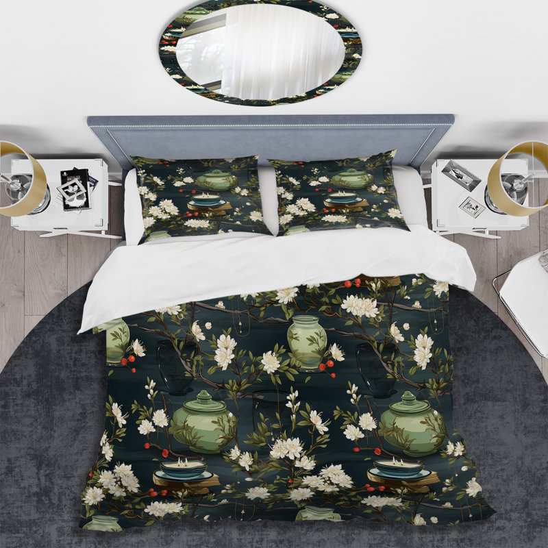 Literie Magean, Housse de couette simple + 1 taie décorative stan