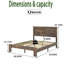 Base de lit plateforme en bois pour grand lit-119231929