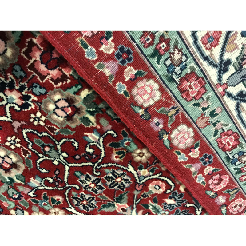 Tapis rouge noué à la main de haute qualité