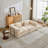 Convertible Floor Sofa Bed with Fixed-Shape Frame