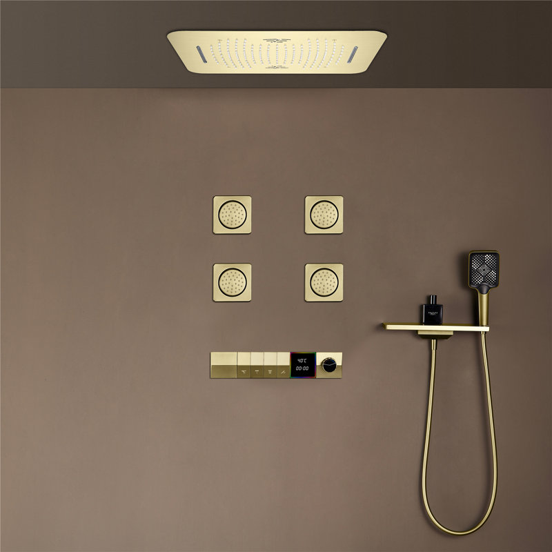 Thermostatic Complete Shower System with Rough in-Valve