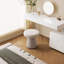 40CM White Round Vanity Stool / Decorative Stool