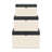 Ellaran Set of 3 Black Shagreen and Cream Wicker Pattern Trunks