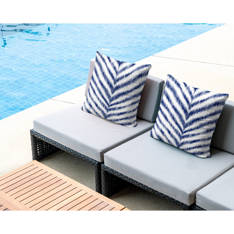 Coussin intérieur / extérieur Scaro, 20x20, Bleu