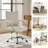 Lundgren Modern 22.2'' W Faux Leather Swivel Task Office Chair with Tufted Back-471402539