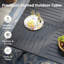 Ensemble repas pour 8 personnes avec chaises pivotantes à 360 ° en polyester enduit de PVC-693861530