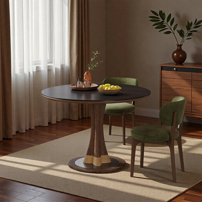 Simple and elegant round dining table sets