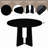 5-Piece Round Dining Table Set-116586712-116586711