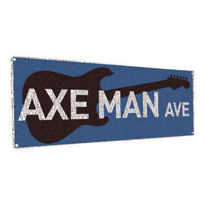 «Axe Man Ave» sur métal