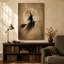 Flying Witch and Full Moon Vintage Art Graphic Art Wrapped Canvas Wall Art, 24 x 36 Inches, Ready to Hang-959886391