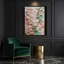 Abstrait art fluide sur toile grise 19-400601836