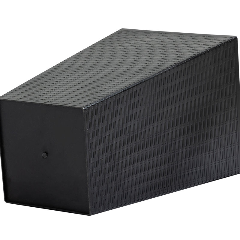 De 3 grands pots à fleurs, avec pots de drainage pour terrasse, noir, L 14,14 po x l 14,14 po H 24 po