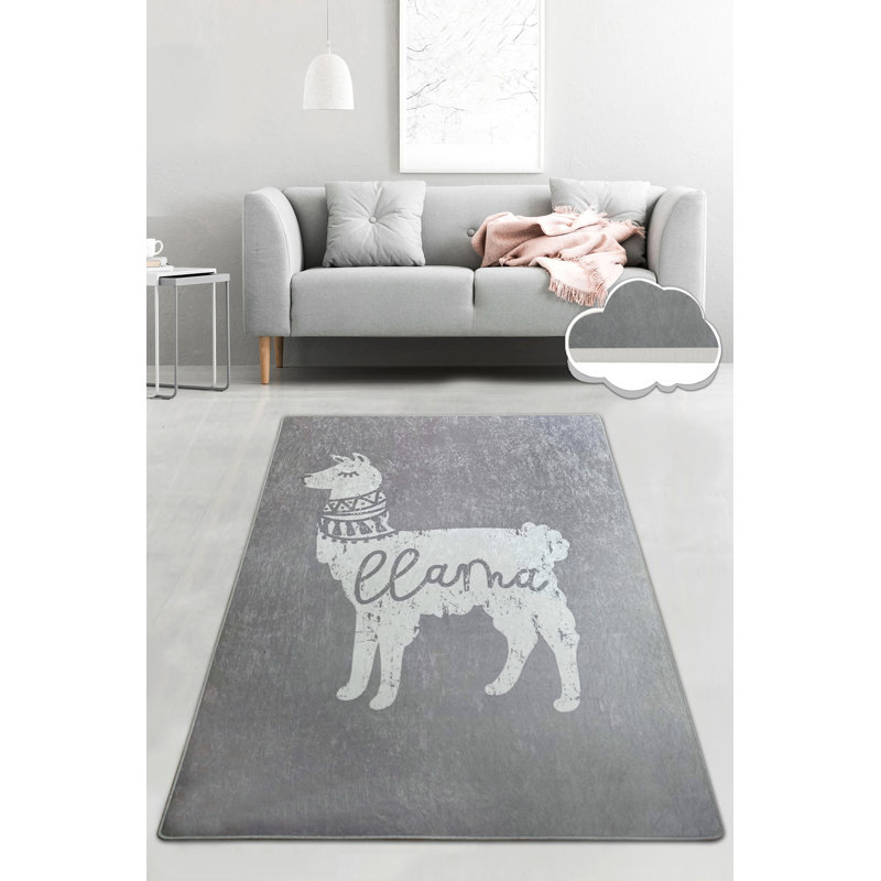 Luxurious Hall Carpet (3.3 x 9.8 ft), Grey, 100% Polyester | Pile Height: 0.16 in, Total Thickness: 0.39 in | Antibacterial, Non-Slip Underside, Machine Washable | Perfect for High-Traffic Areas & Home Decor