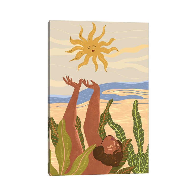 Sun Salutation 1 Piece Wrapped Canvas Painting, 66.04 cm H x 45.72 cm W x 1.91 cm D