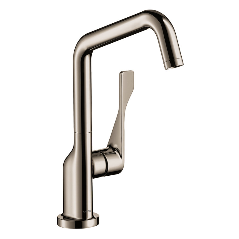 Citterio Pull Down Single Handle Kitchen Faucet with Accessories, Polished Nickel