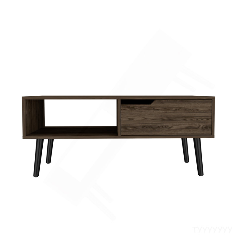 Table basse, une tablette ouverte, un tiroir Hamburg