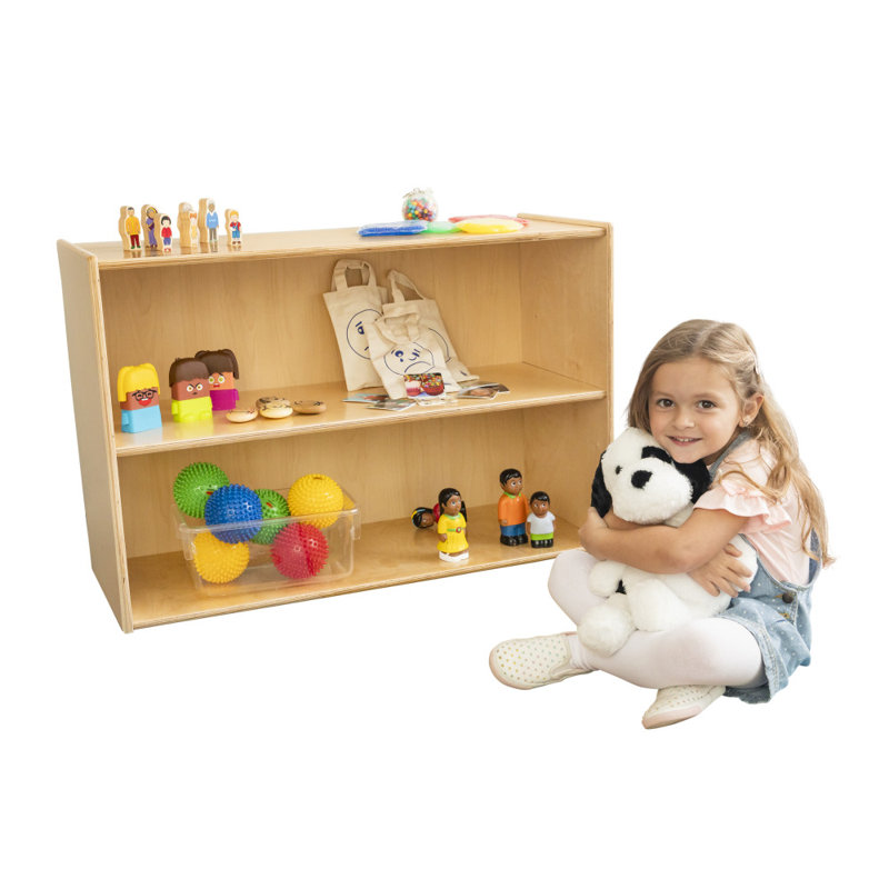 2 Compartment Manufactured Wood Shelving Unit