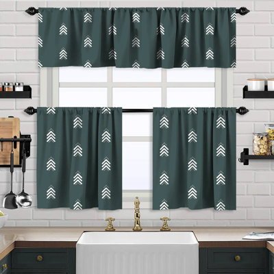 Cantonnière Boho Design et rideau 2 niveaux